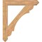 Ekena Millwork Olympic Arts and Crafts Smooth Bracket w/ Offset Brace, Western Red Cedar, 7 1/2"W x 42"D x 48"H BKT0806X42X48OLY03SWR - alternate 4